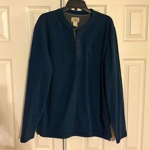 NWOT LLBean Men’s Navy Henley